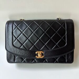 SOLD CHANEL Vintage Diana Single Flap Medium Bag